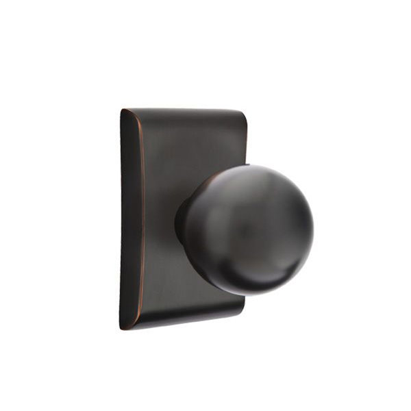 Emtek Double Dummy Orb Knob with Neos Rose Wayfair